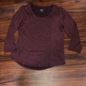 Burgundy top